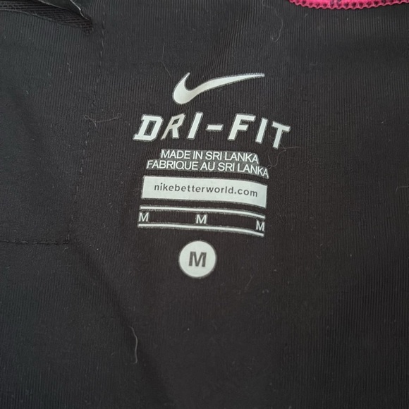 Nike DriFit High Waist Legging in Pink/Black - Picture 3 of 4